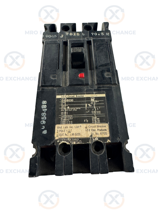 I-T-E Electrical Products Circuit Breaker E43B030 480V AC