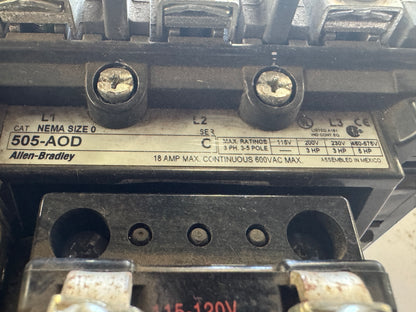 Allen-Bradley Motor Starter 505-AOD