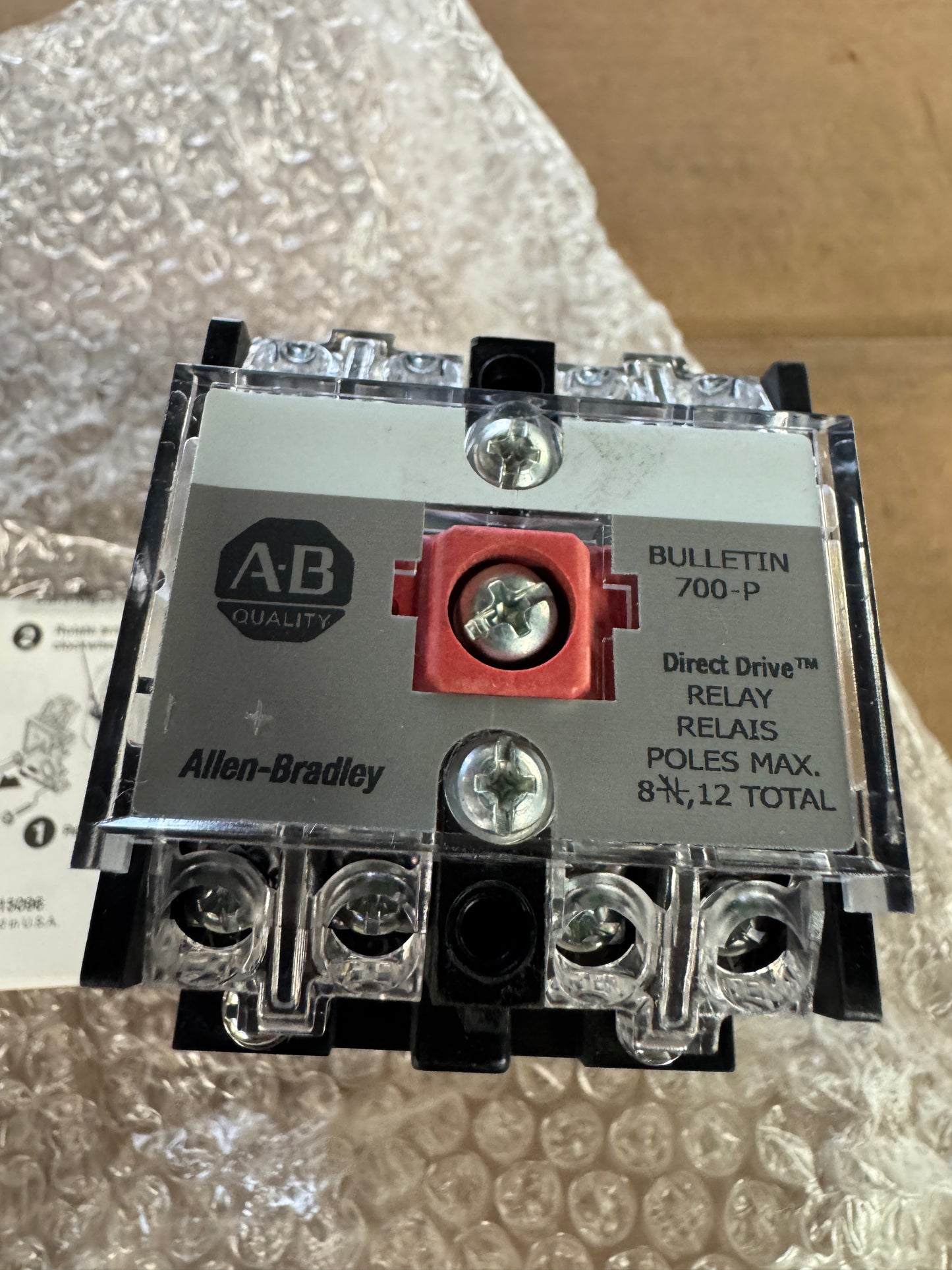 Allen-Bradley DC Control Relay 700DC-PK400Z2 230 250V DC Coil