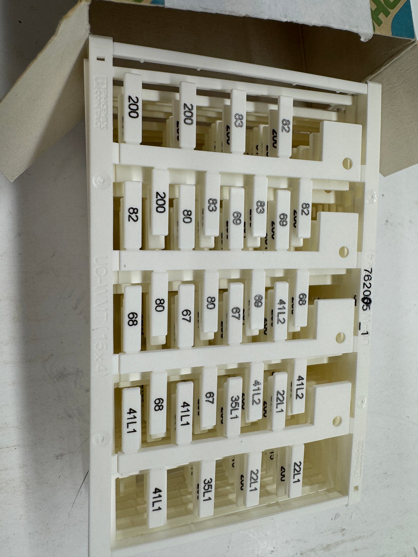 Phoenix Contact Conductor Marker Sheet UC-WMT, Ord. No. 0819398 15 x 4 mm