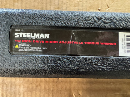 STEELMAN 1/2 Inch Drive Micro Adjustable Torque Wrench 96218 30 to 250 Ft. Lb. 1 Ft. Lb. Increment