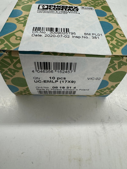 Phoenix Contact Plastic Label Sheet UC-EMLP / 0819314 17 x 9 mm