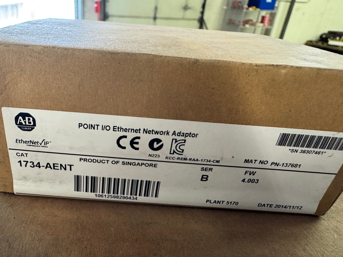 Allen-Bradley POINT I/O Ethernet Network Adaptor 1734-AENT 24V DC