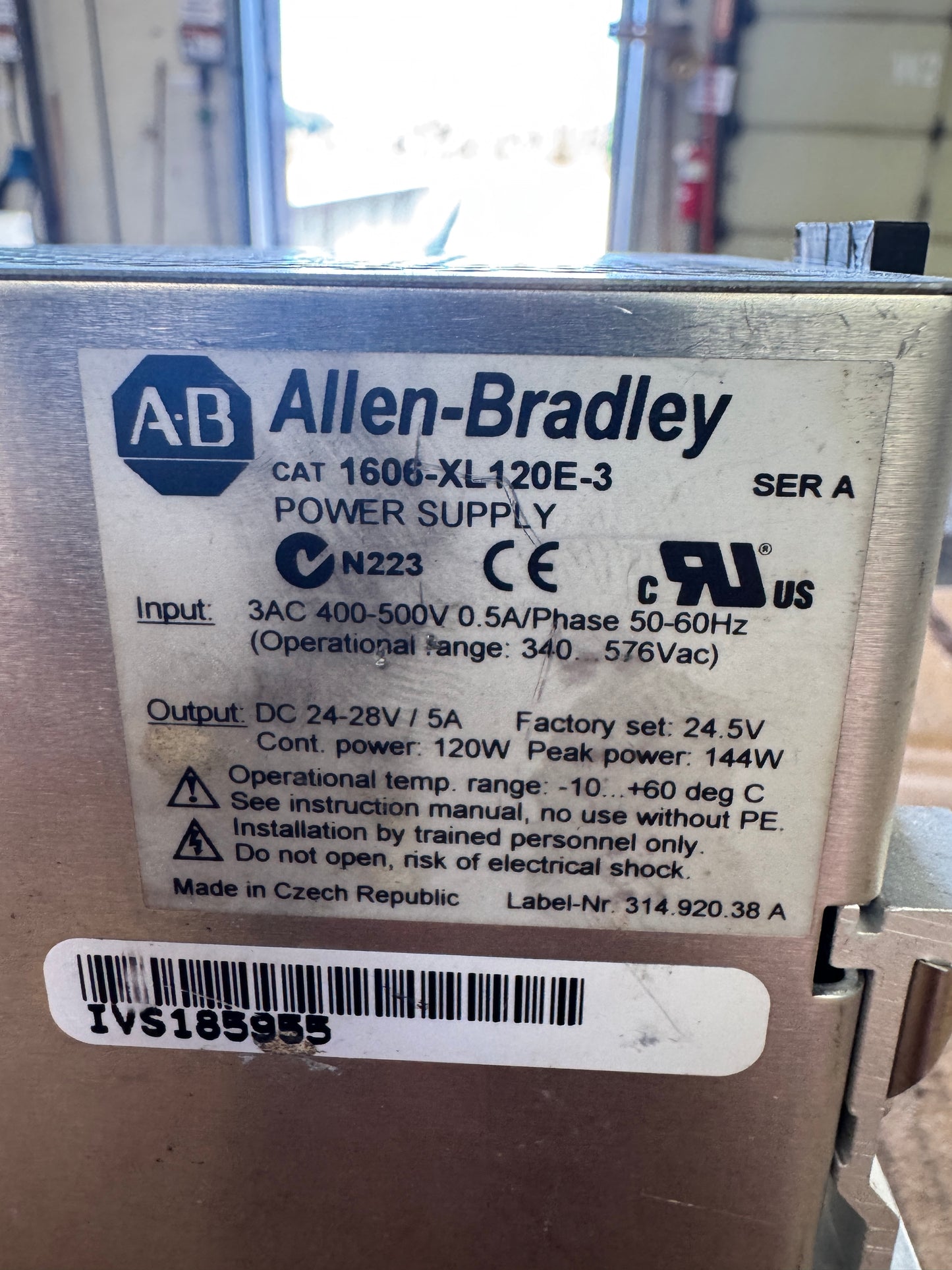 Allen-Bradley 1606-XL120E-3 Power Supply 1667