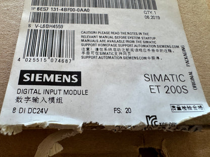 Siemens 6ES7 131-4BF00-0AA0 Digital Input Module 24V DC Untested Surplus