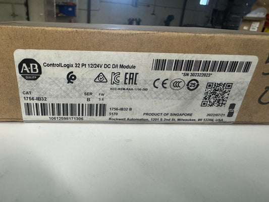 Allen-Bradley DC Input Module 1756-IB32 12/24V DC