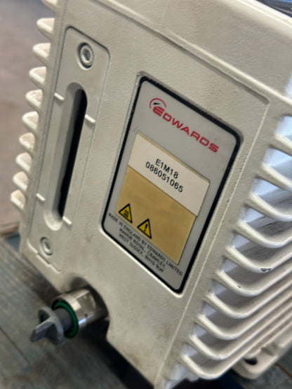 Edwards Rotary Vane Vacuum Pump E1M18 01613
