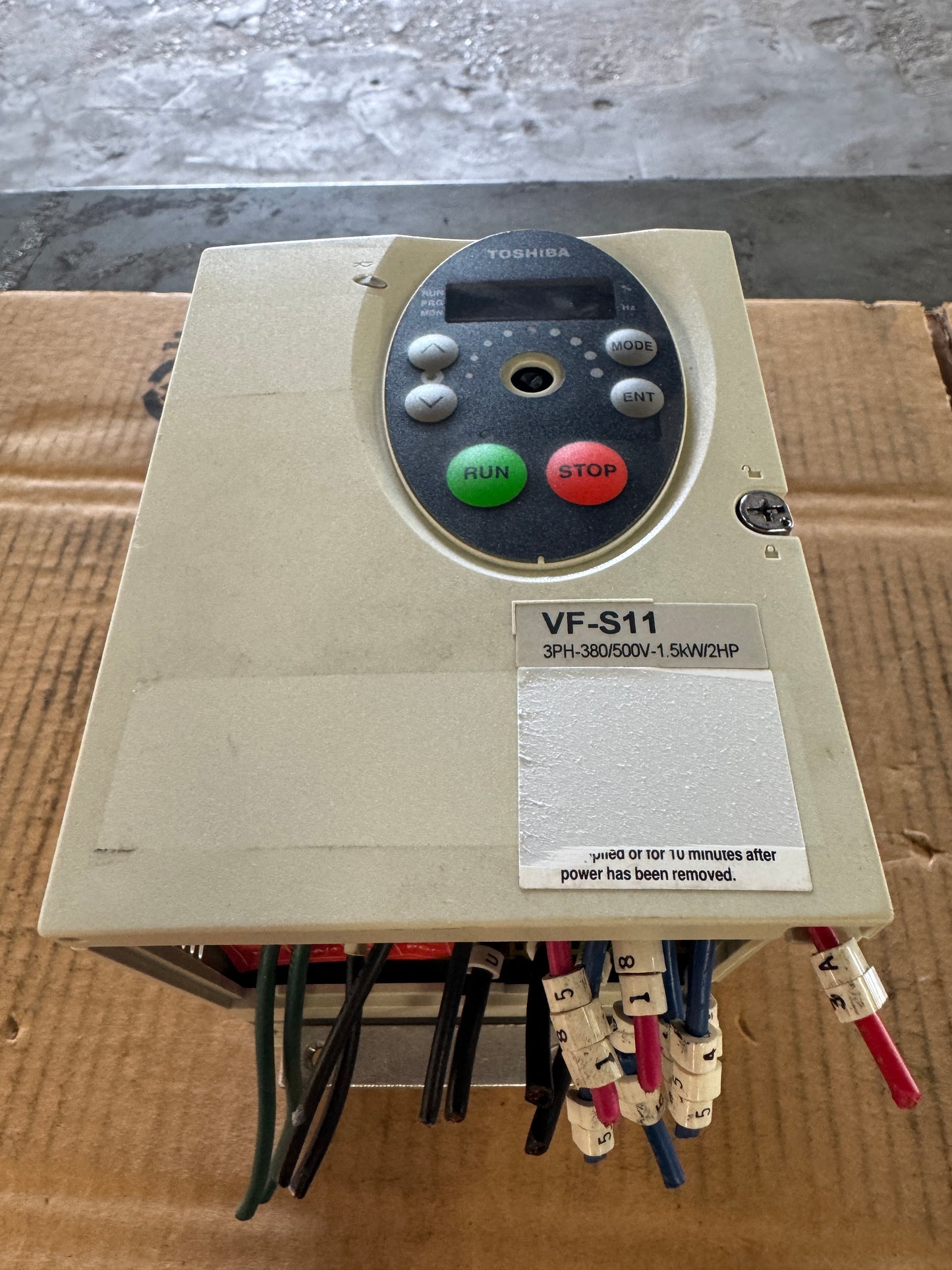 Toshiba VFD VFS11-4015PL-WN - 2 HP Variable RPM 01646