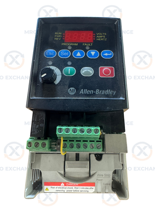 Allen-Bradley AC Drive VFD 22A-D4P0N104 - 2 HP Variable RPM
