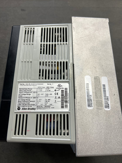 Allen-Bradley Variable Frequency Drive 20AD3P4A3AYNNNNN Series A 480V 3-Phase