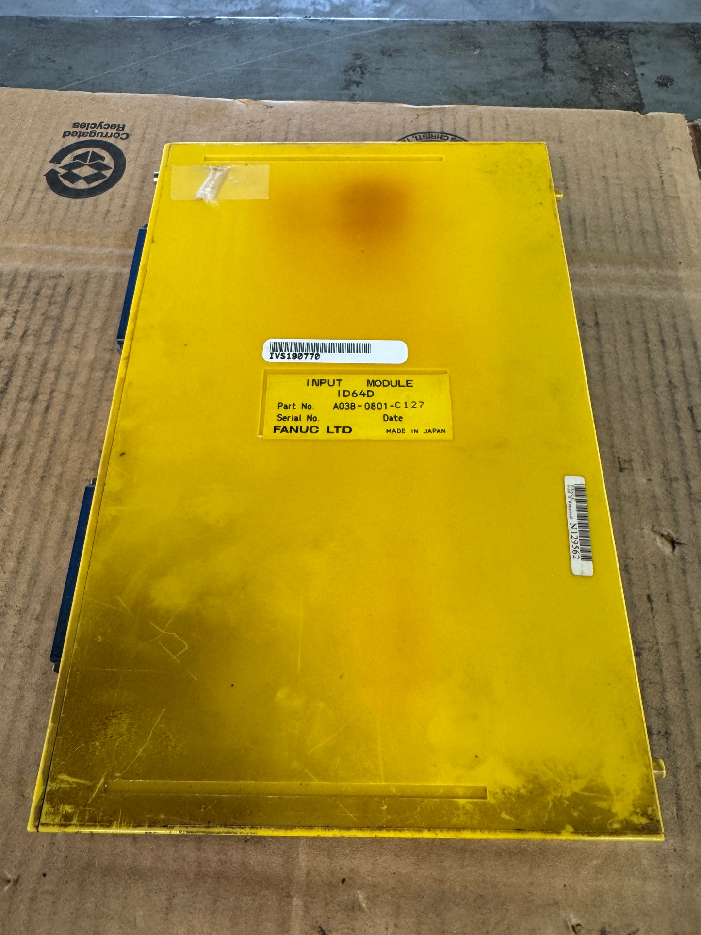 FANUC A03B-0801-C127 Input Module 24V DC Untested Surplus