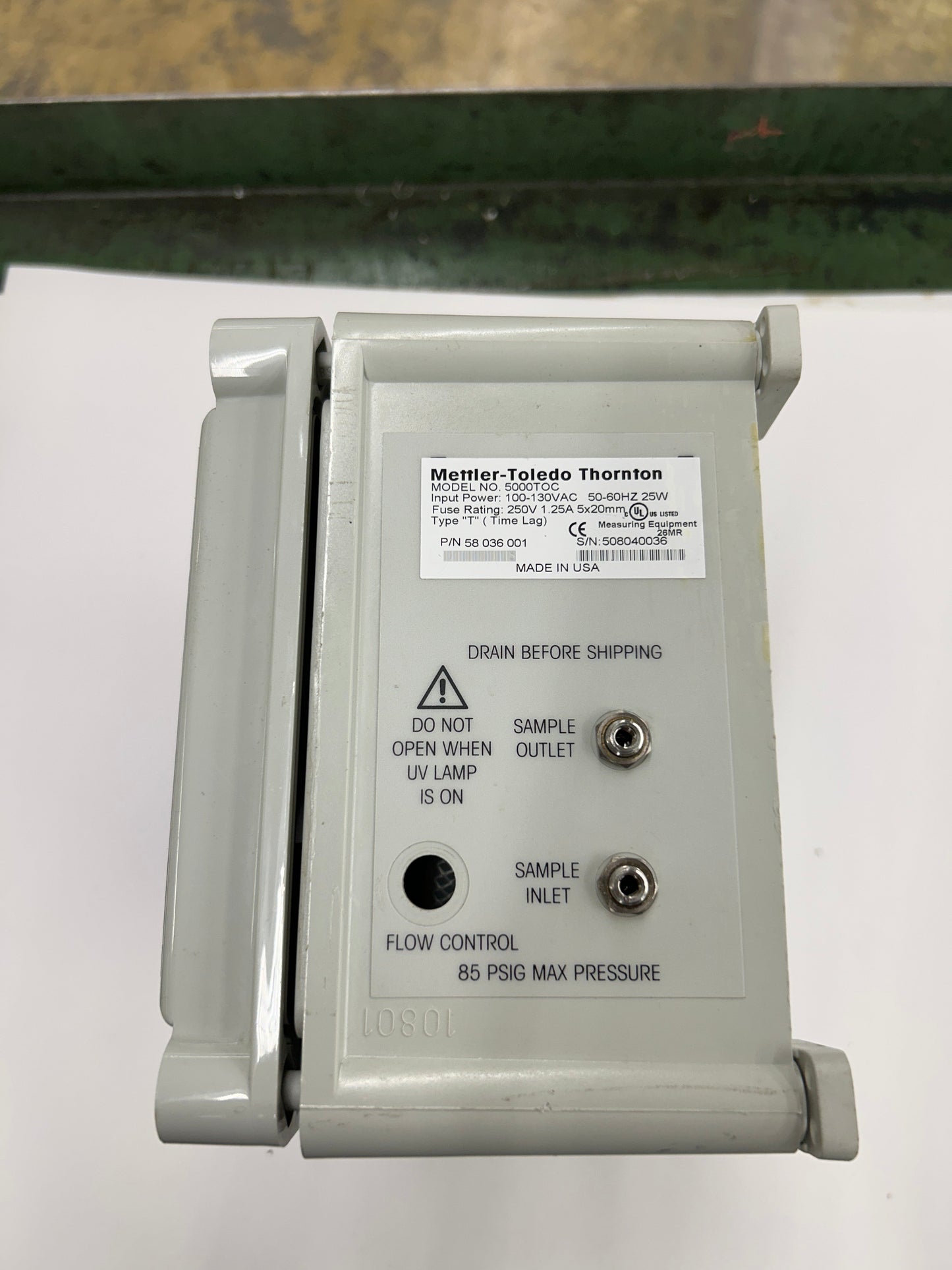 Mettler-Toledo Thornton TOC Analyzer 5000TOC / 5000TOCe, P/N 58 036 001