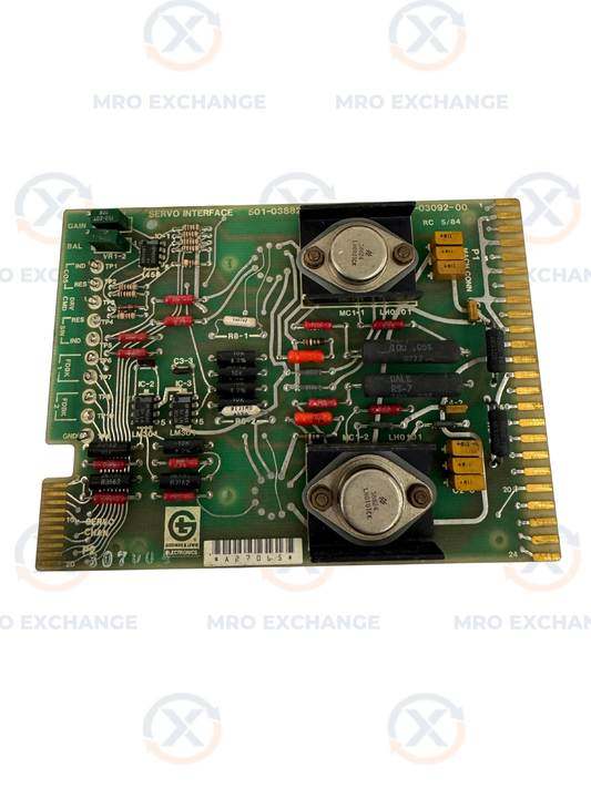 Giddings & Lewis Servo Interface PCB Assembly 501-03882-00 & 502-03092-00 m00521