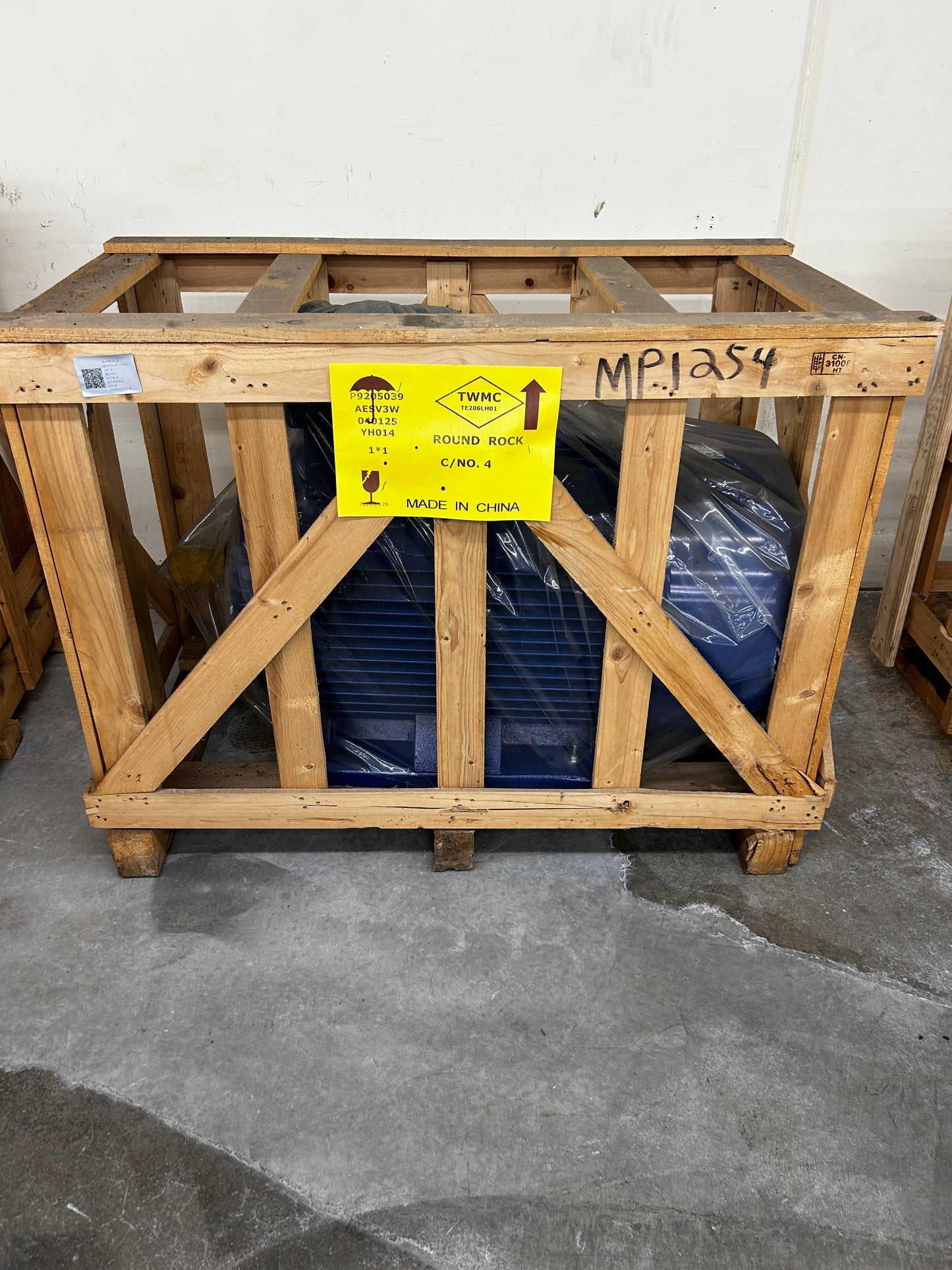 TECO Westinghouse AC Motor MP1254 - 100 HP 1800 RPM