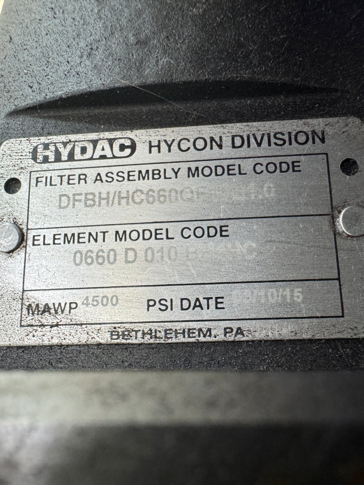 Baldor Reliance 150HP Hydraulic Power Unit with Pump & Hydac Filter CECP4406T-4 4500 PSI