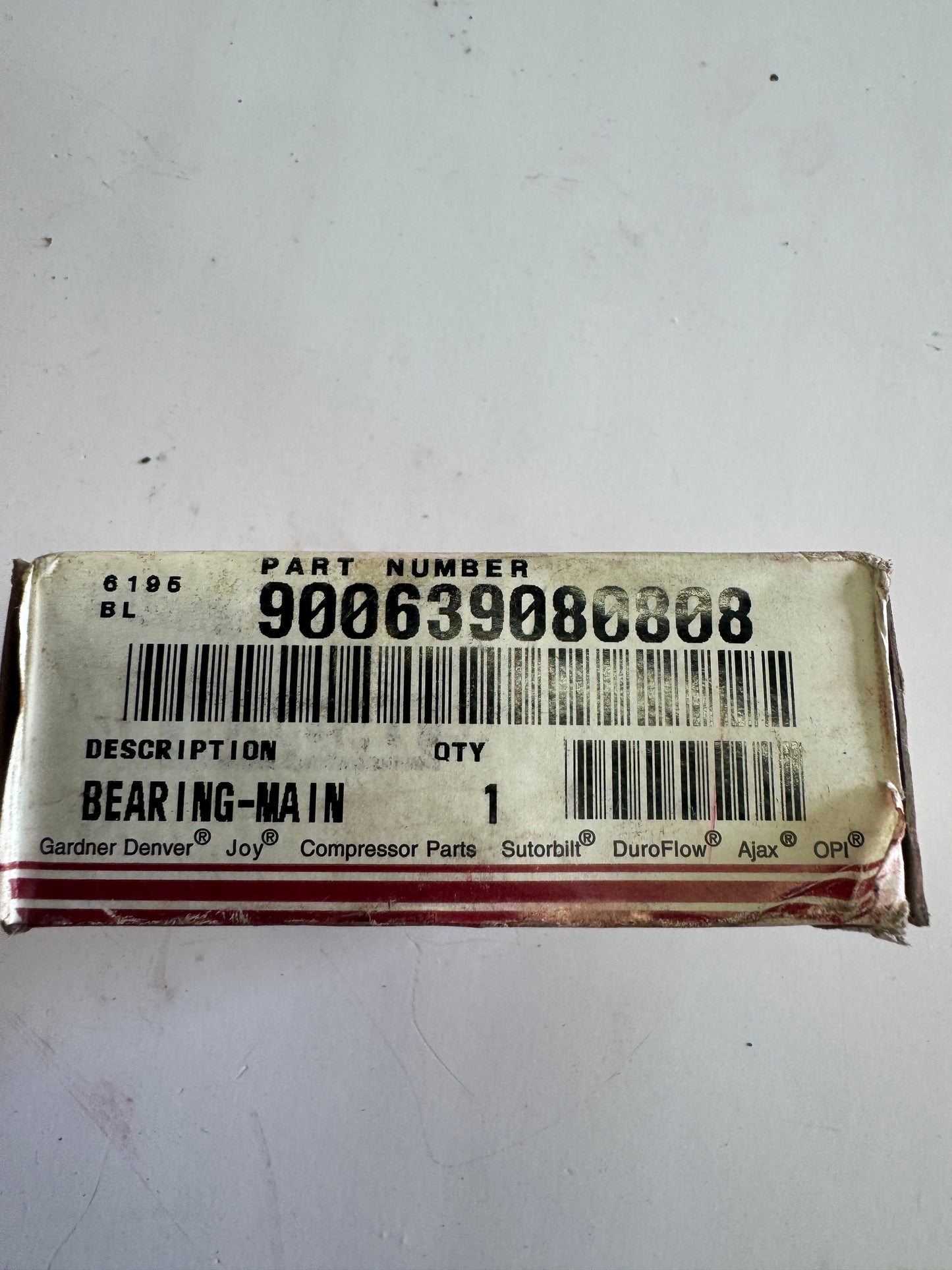 Gardner Denver Main Bearing 9006390808 30 x 72 x 19 mm