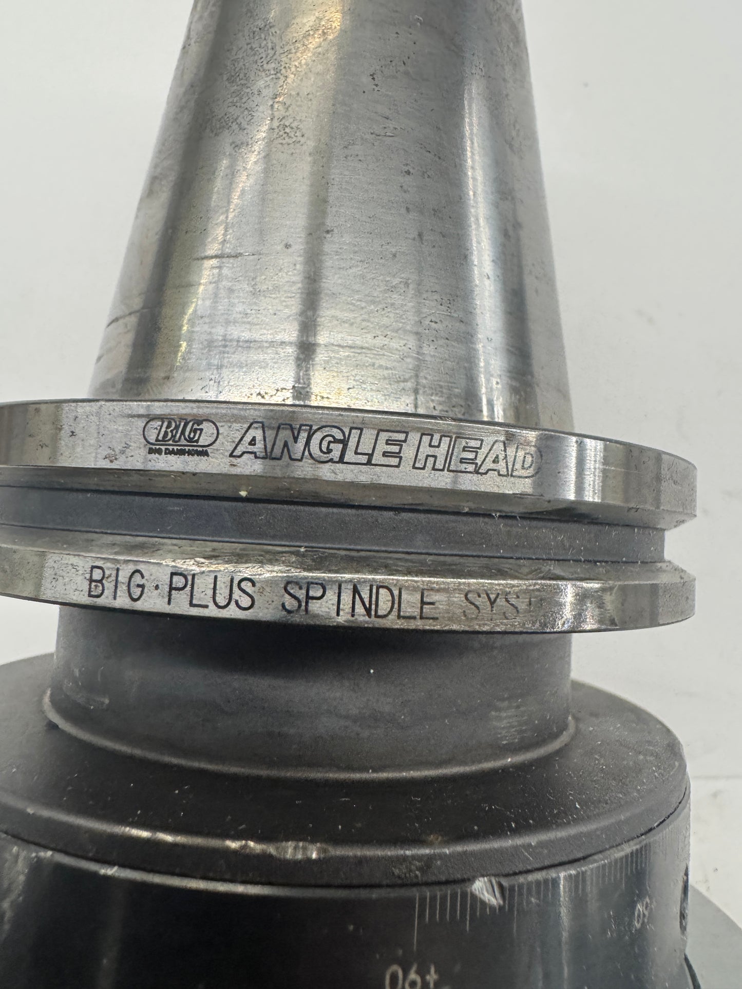 Big Daishowa Right Angle Head BCV50-AG90/HMC1.250-230S | CAT50 | 1-1/4 In. HMC Collet Chuck Output | Orientation: Radial