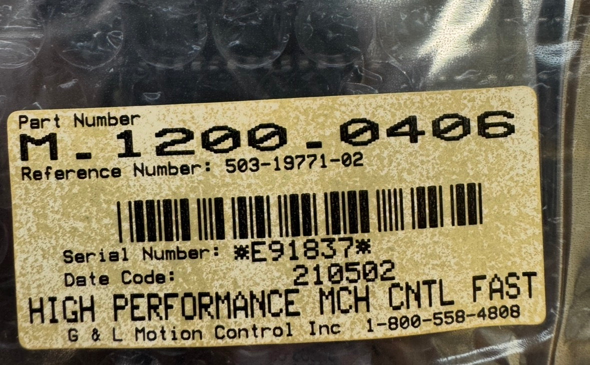 Giddings & Lewis M-1200-0406 High Performance Control Board Inspected Surplus - Appears Unused