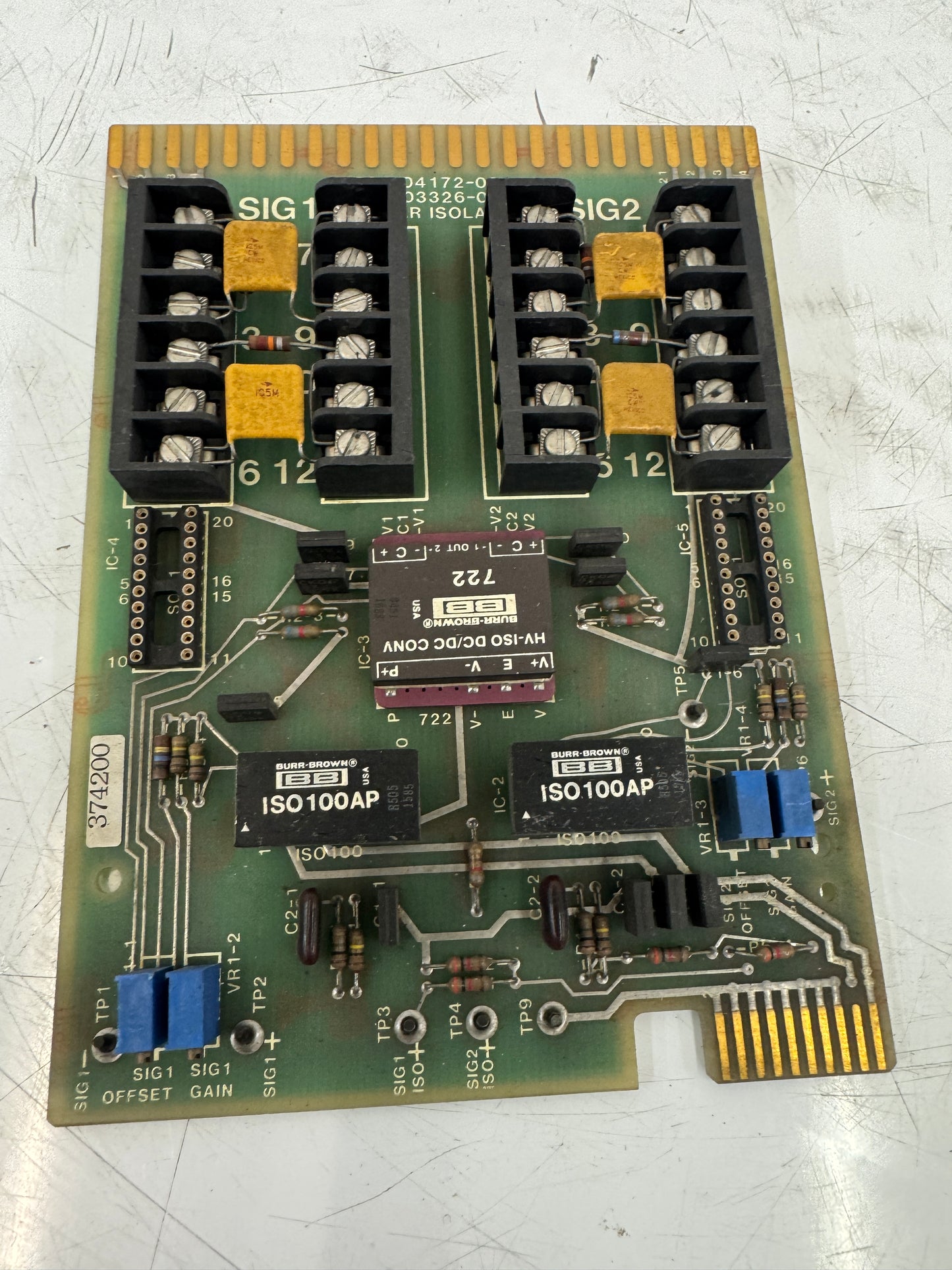 Giddings and Lewis Linear Isolator Circuit Board 501-04172-00 / 502-03326-00