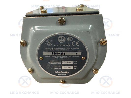 Allen-Bradley Speed Switch 808-M3 600V AC Max m02246