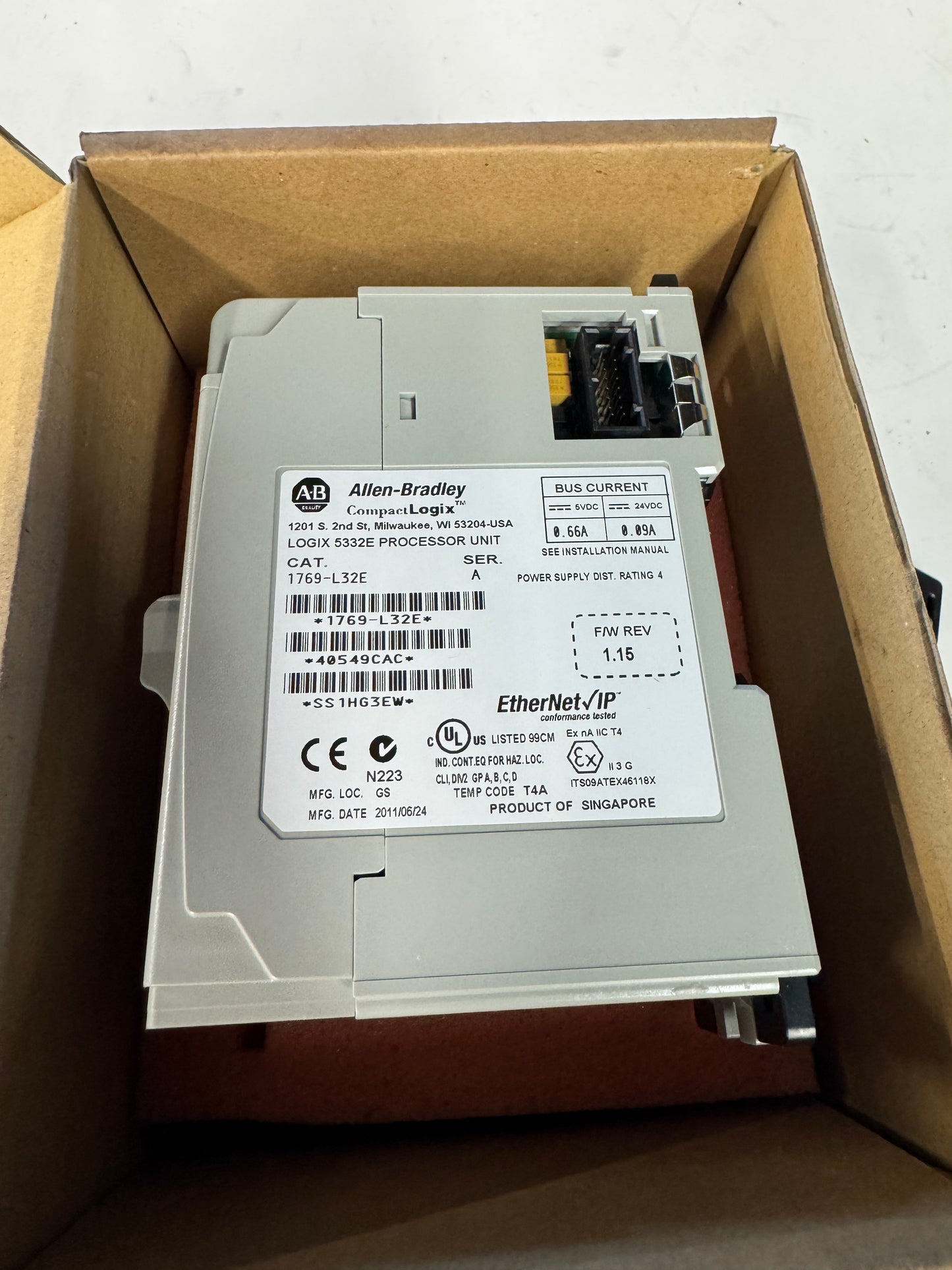 Allen-Bradley CompactLogix Processor 1769-L32E 5Vdc / 24Vdc