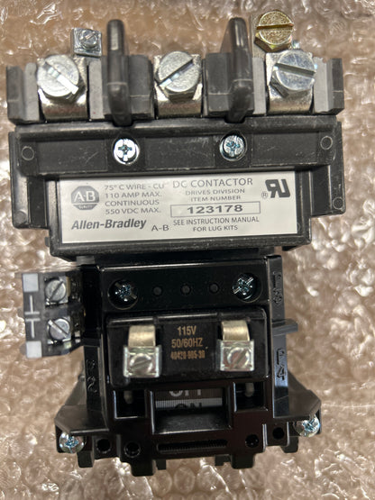Allen-Bradley DC Drive Contactor 1395-123178