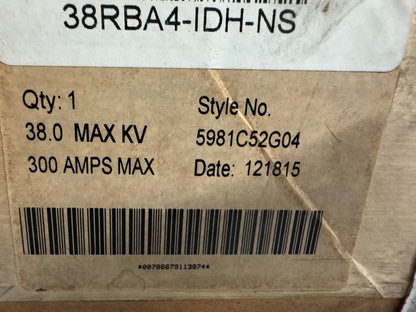 Cutler-Hammer 38RBA4-DH Disconnect Fuse Holder 38 Kv Max