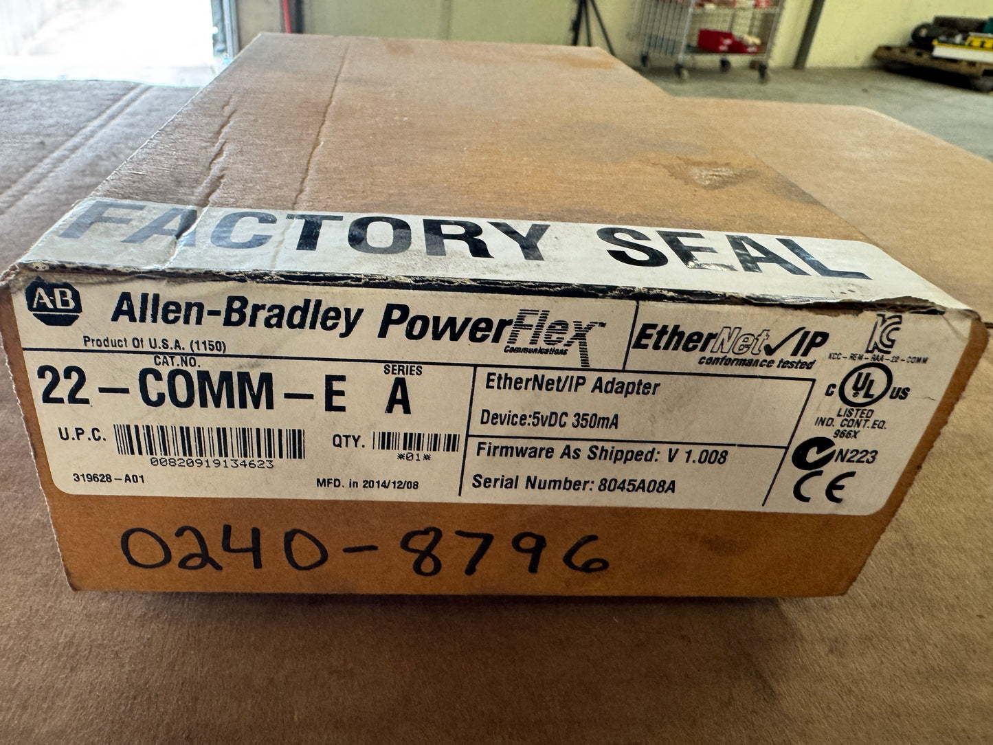 Allen-Bradley EtherNet/IP Communication Adapter 22-COMM-E 5 VDC