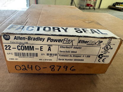 Allen-Bradley EtherNet/IP Communication Adapter 22-COMM-E 5 VDC
