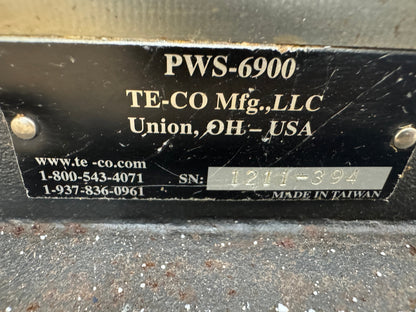 TE-CO Mfg Machine Vise PWS-6900 | 6 In. Jaw Width, 9 In. Jaw Opening m00838