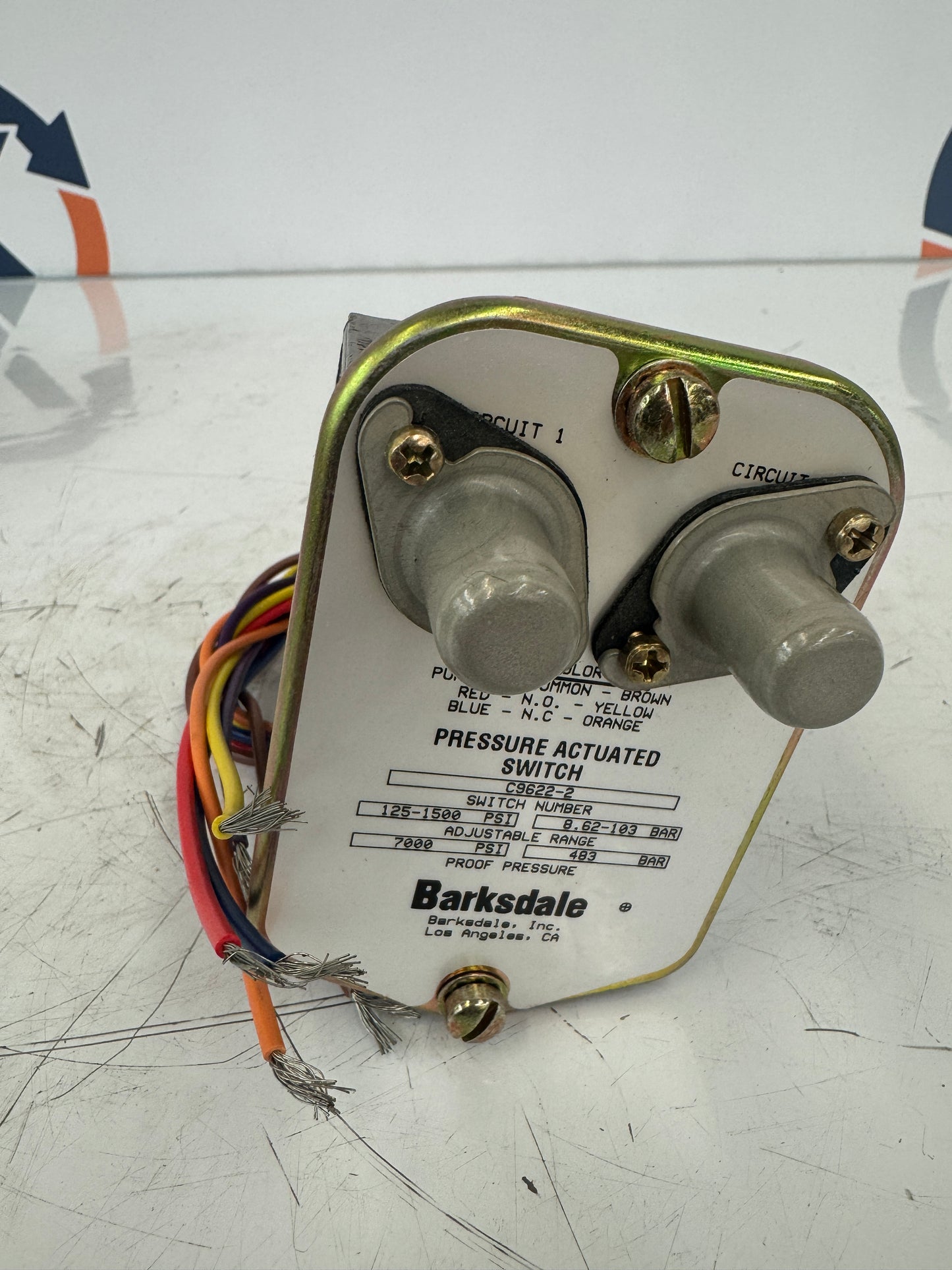 Barksdale Pressure Actuated Switch C9622-2 1/4 in. NPT Female 7000 PSI Proof Pressure m00383
