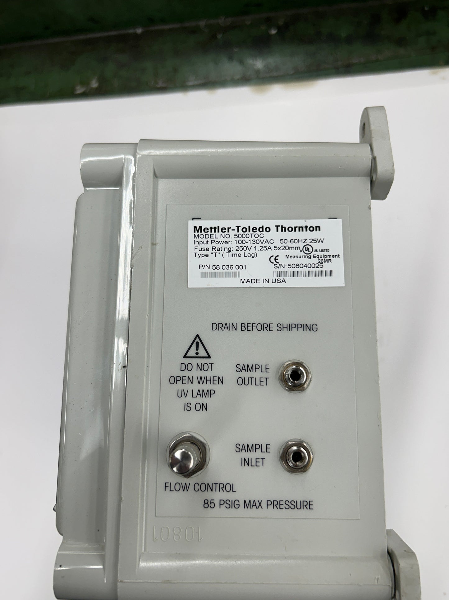 Mettler-Toledo Thornton TOC Analyzer 5000TOC / P/N 58 036 001 m01141