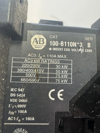 Allen-Bradley Contactor 100-B110N*3