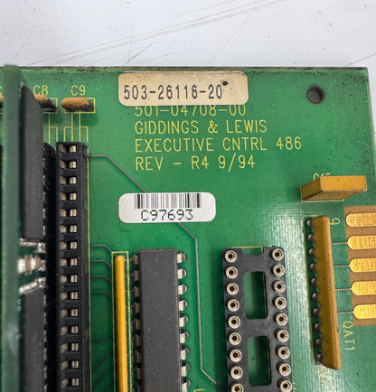Giddings & Lewis Executive Control 501-04708-00 5 V DC