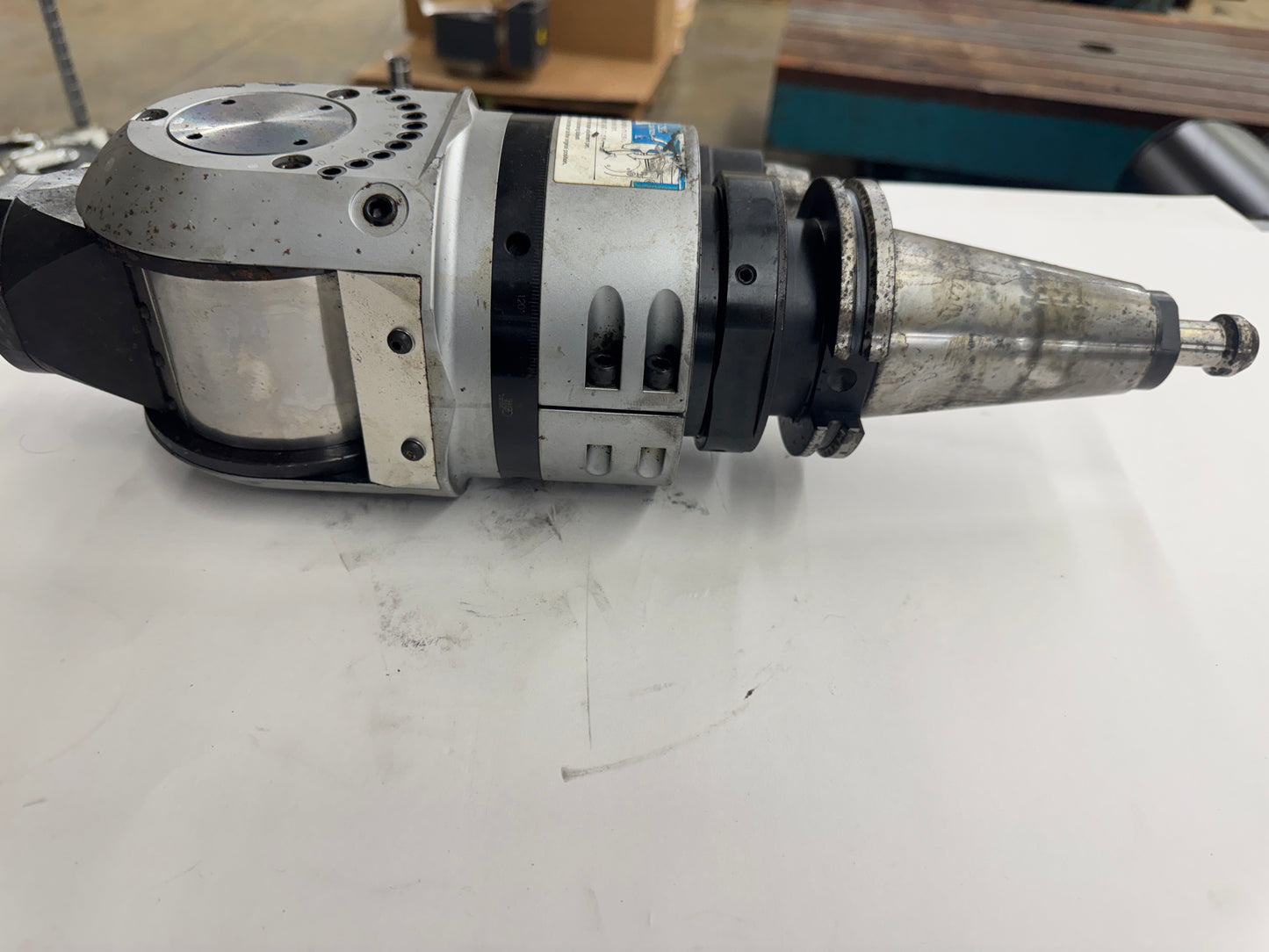 BIG Daishowa Universal Angle Head BCV50-AGU/NBS20-315 | CAT50 | NBS20 Collet Output, 12.4 In. Gauge Length | Orientation: Radial