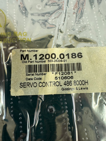 Giddings & Lewis CNC Control Module M.1200.0186