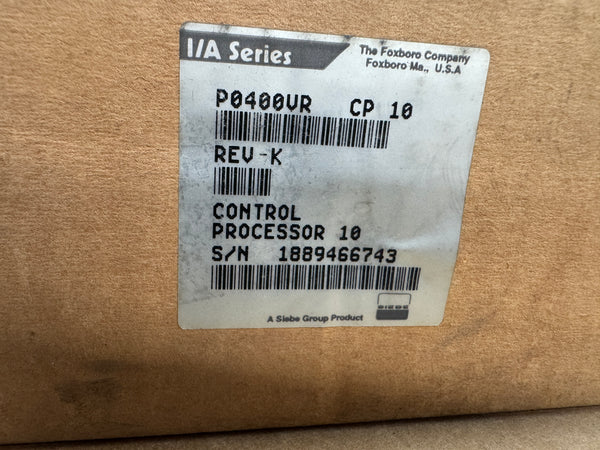 Foxboro P0400VR I/A Series CP10 Control Processor Factory Sealed