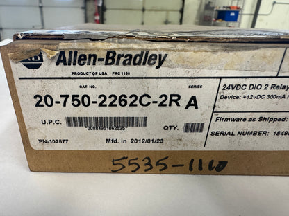 Allen-Bradley I/O Option Module 20-750-2262C-2R 24V DC m02238