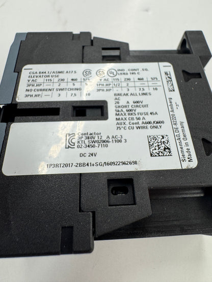 Siemens Power Contactor 3RT2017-2BB41
