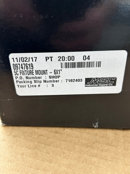 Interstate 5C Collet Fixture Mount 09747619 | 6 In. Face Diameter, 1 In. Head Length