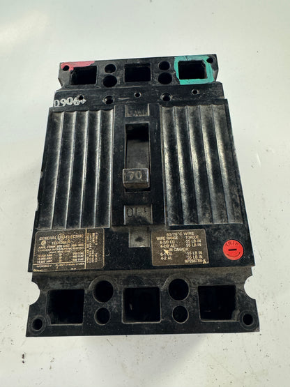 General Electric Circuit Breaker TED134070 480 VAC