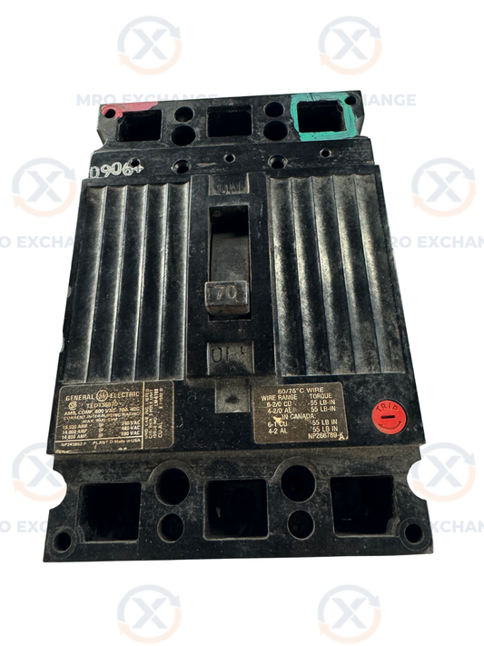 General Electric Circuit Breaker TED134070 480 VAC