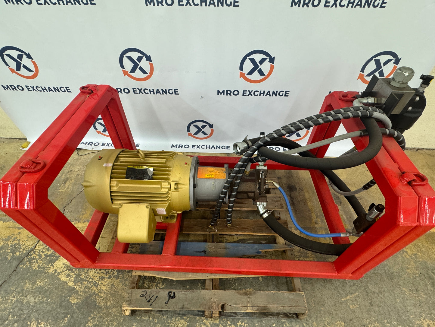 Bosch Rexroth A10VSO71DFR Hydraulic Pump with Baldor CEM4115T-AAA10VSO Drive, 280 bar