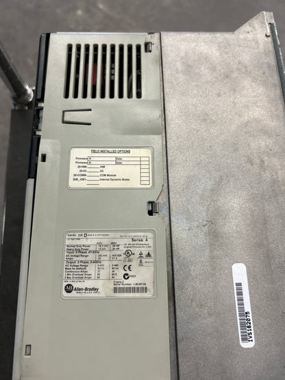 Allen-Bradley Variable Frequency Drive 20BD034A0AYYANA0 Series A 480V 3-Phase