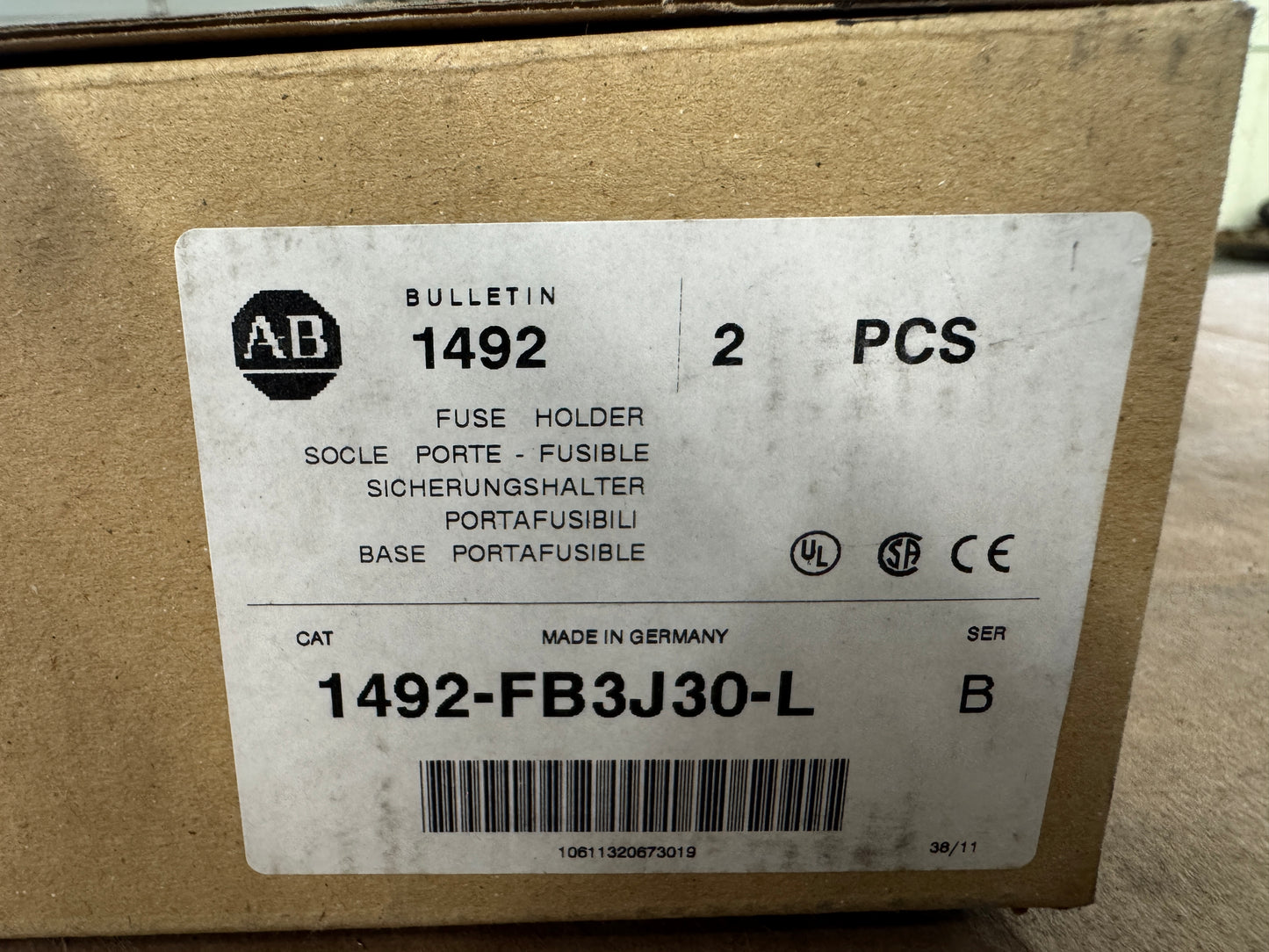 Allen-Bradley Fuse Holder 1492-FB3J30-L 600V