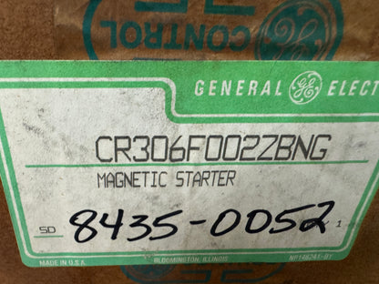 General Electric Magnetic Starter CR306F002ZBNG 600V AC