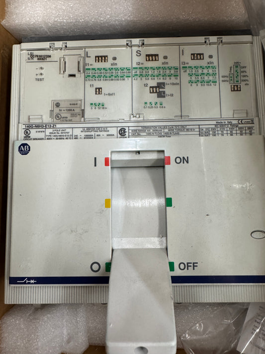 Allen-Bradley Molded Case Circuit Breaker 140G-N6H3-E12-Z1 600V AC