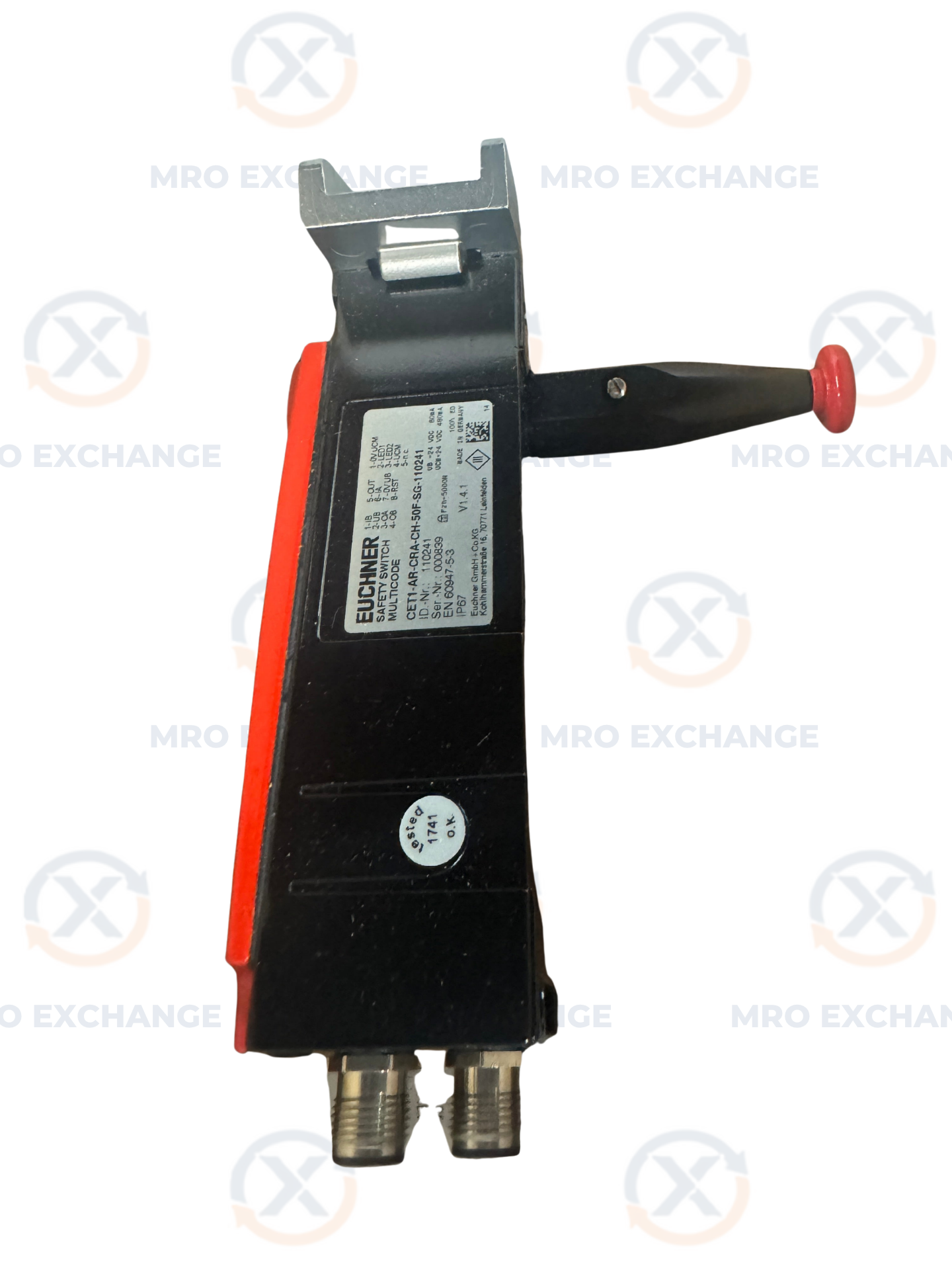 Euchner CET1-AR-CRA-CH-50F-SG-110241 Safety Switch with Guard Locking 24 VDC Untested Surplus