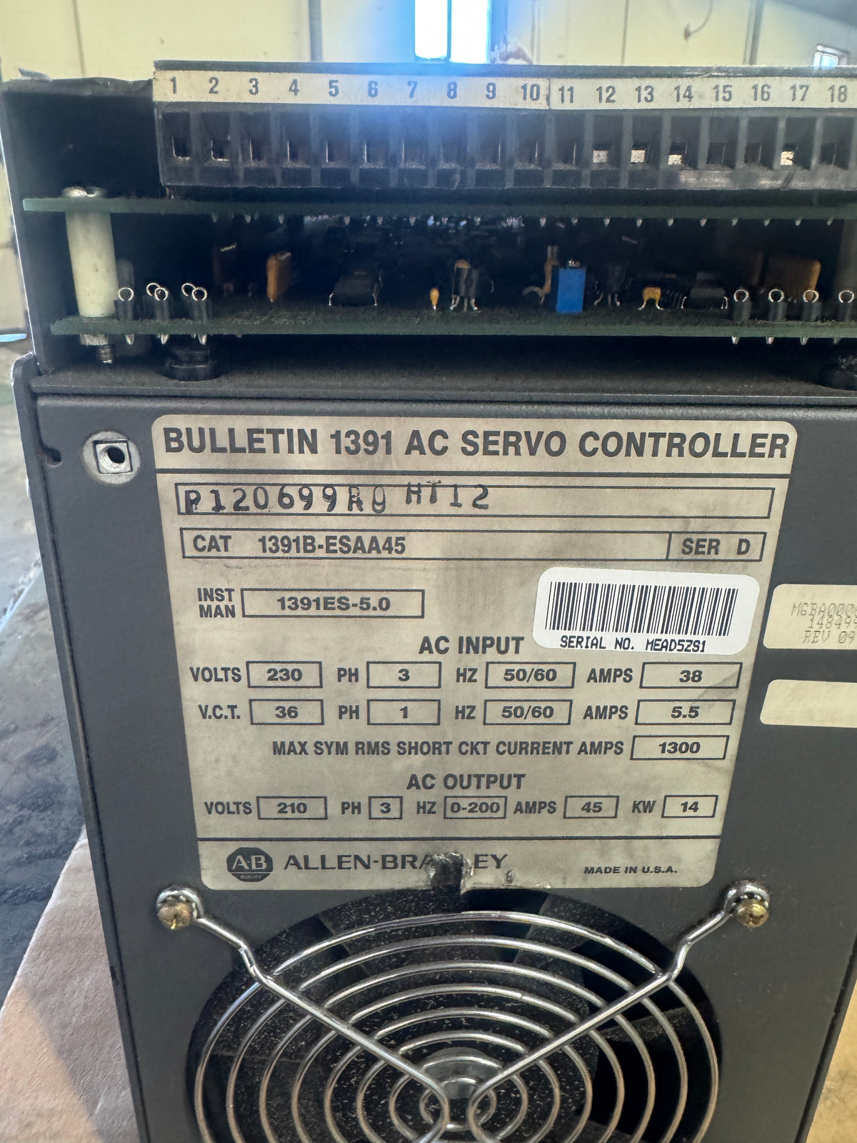 Allen-Bradley 1391B-ESAA45 AC Servo Controller 230V