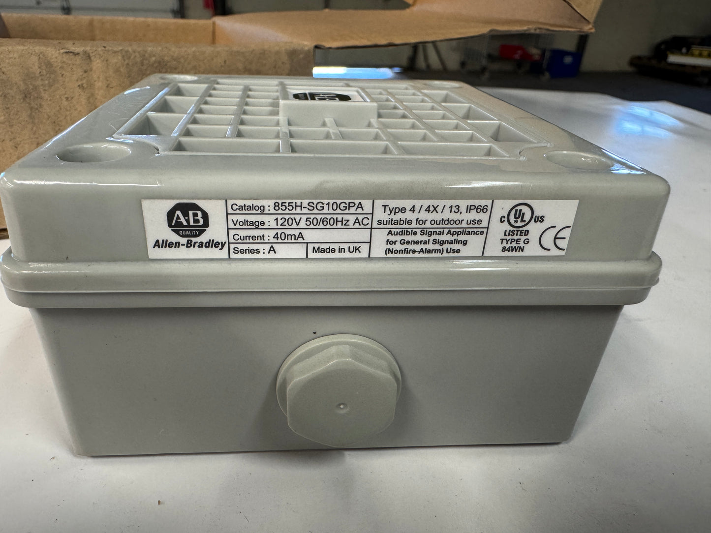 Allen-Bradley Electronic Horn 855H-SG10GPA 120V AC